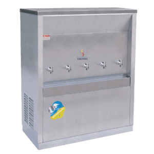 Water cooler 5 faucets stainless steel plumbed type