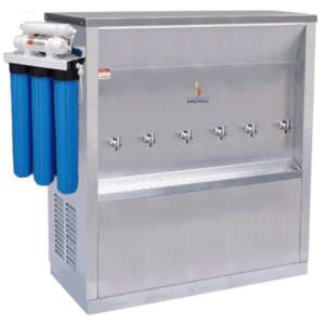 Water chiller 6 taps with 5 stage water filter